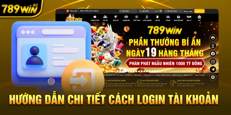 Hướng dẫn chi tiết cách login tài khoản